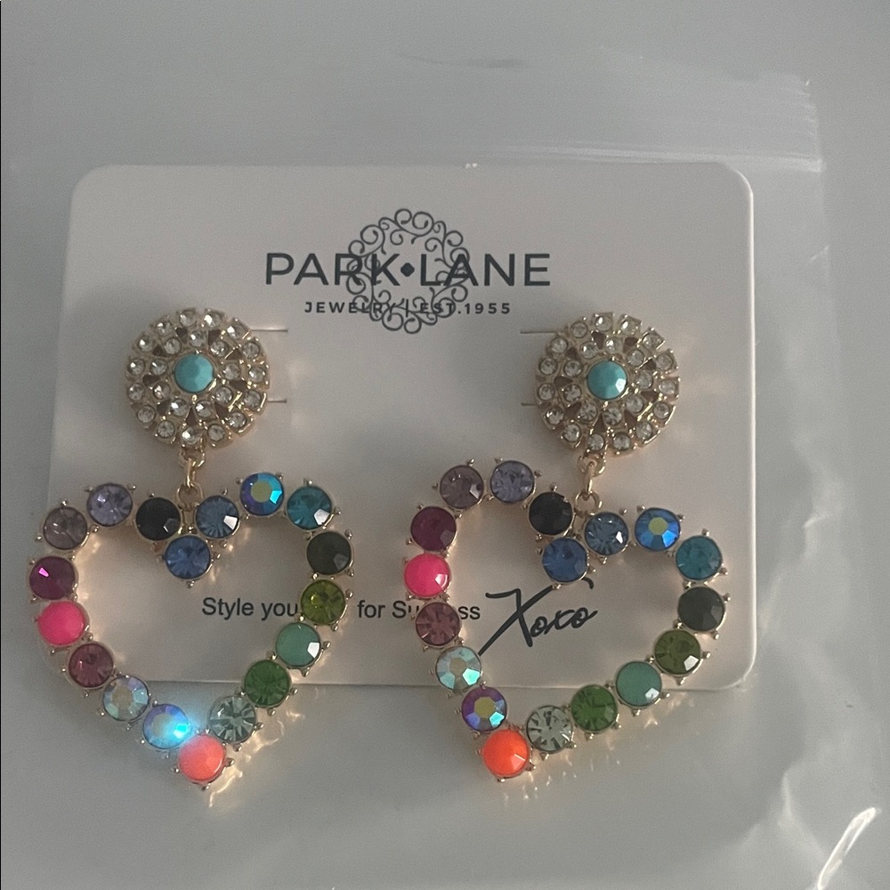 Park Lane Vibrant Multicolor Heart Earrings